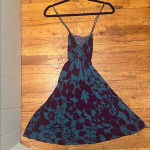 Free People | Blue and Purple Floral Sundress